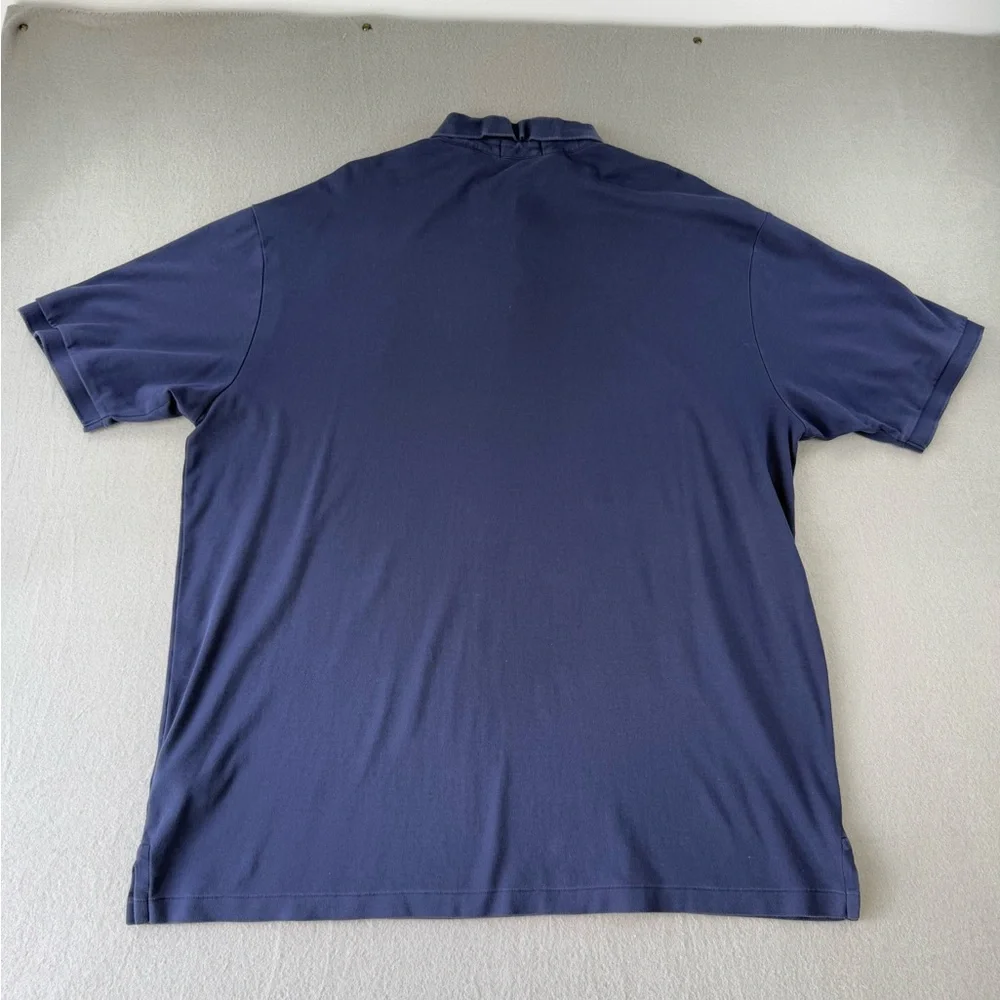 Ralph Lauren Men's Navy Short-Sleeve Polo Size 2XLT